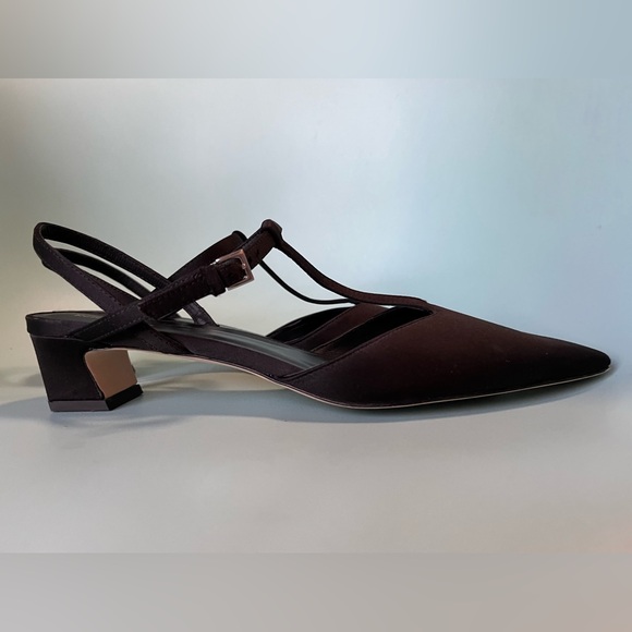 Reformation Silk T Strap Heels NWOT - Picture 5 of 7